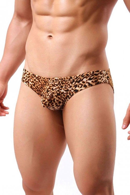 Merry See Leopar Desenli Erkek Slip 